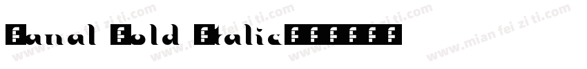 Canal Bold Italic字体转换
